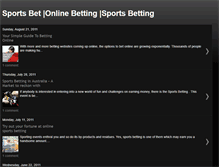 Tablet Screenshot of online-sportsbet.blogspot.com