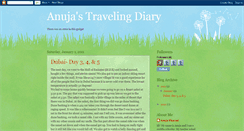 Desktop Screenshot of anujastravelingdiary.blogspot.com