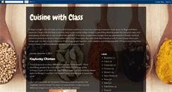 Desktop Screenshot of cuisinewithclass.blogspot.com