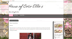 Desktop Screenshot of hausofcocoelle.blogspot.com