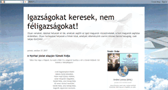 Desktop Screenshot of igazsagkereso.blogspot.com