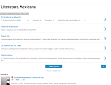 Tablet Screenshot of literatura-mexicana.blogspot.com