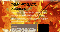 Desktop Screenshot of diamondbackarchers.blogspot.com