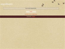 Tablet Screenshot of angyalnaplo-nila.blogspot.com