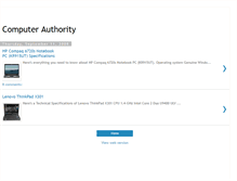 Tablet Screenshot of computerauthority.blogspot.com