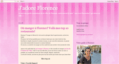 Desktop Screenshot of jadoreflorence.blogspot.com