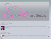 Tablet Screenshot of eventsonabudget.blogspot.com