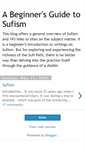 Mobile Screenshot of beginnersufism.blogspot.com