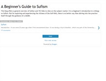 Tablet Screenshot of beginnersufism.blogspot.com