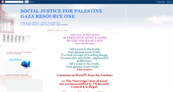 Desktop Screenshot of gazaresourceforpalestine.blogspot.com