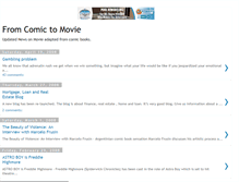 Tablet Screenshot of comicbooktomovie.blogspot.com