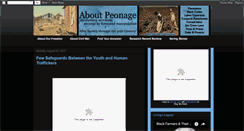 Desktop Screenshot of aboutpeonage.blogspot.com