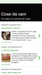 Mobile Screenshot of cose-da-cani.blogspot.com