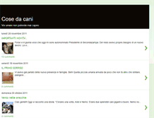 Tablet Screenshot of cose-da-cani.blogspot.com