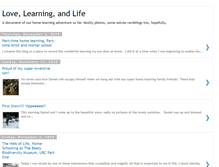 Tablet Screenshot of lovelearningandlife.blogspot.com