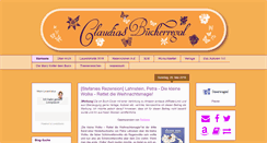 Desktop Screenshot of claudias-buecherregal.blogspot.com