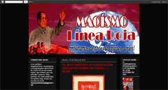 Desktop Screenshot of maoismolinearoja.blogspot.com