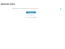 Tablet Screenshot of adwords-italia-libero.blogspot.com