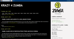 Desktop Screenshot of krazy4zumba.blogspot.com