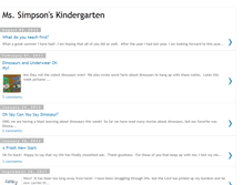 Tablet Screenshot of mrssimpsonskindergarten.blogspot.com