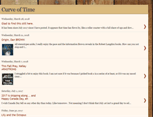 Tablet Screenshot of curveoftime.blogspot.com