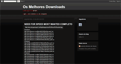 Desktop Screenshot of melhoresdownloadsfree.blogspot.com