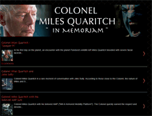 Tablet Screenshot of colonelmilesquaritch.blogspot.com