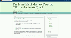 Desktop Screenshot of massagetherapyandcpr.blogspot.com