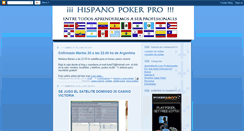 Desktop Screenshot of hispanopokerpro.blogspot.com