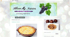 Desktop Screenshot of abovemyraisins.blogspot.com