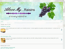 Tablet Screenshot of abovemyraisins.blogspot.com