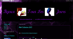 Desktop Screenshot of bijouxtouslesjours.blogspot.com