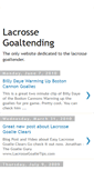 Mobile Screenshot of lacrossegoaltending.blogspot.com