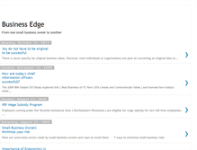 Tablet Screenshot of businessedge.blogspot.com
