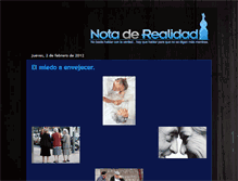 Tablet Screenshot of notaderealidad.blogspot.com