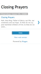 Mobile Screenshot of closing-prayers.blogspot.com