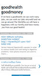 Mobile Screenshot of goodhealthgoodmoney.blogspot.com