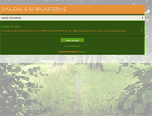 Tablet Screenshot of danzasinfronteras.blogspot.com