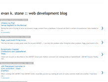 Tablet Screenshot of evankstone-webdevelopment.blogspot.com