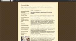 Desktop Screenshot of catedradegeopolitica.blogspot.com