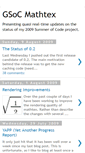 Mobile Screenshot of gsoc-mathtex.blogspot.com