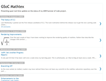 Tablet Screenshot of gsoc-mathtex.blogspot.com