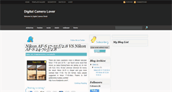 Desktop Screenshot of digital-camera-lover.blogspot.com
