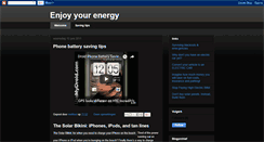 Desktop Screenshot of enjoyenergy.blogspot.com