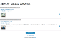 Tablet Screenshot of medicioncalidadeducativa.blogspot.com