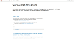 Desktop Screenshot of clarkaldrichdesigns.blogspot.com
