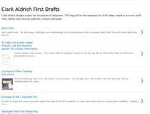 Tablet Screenshot of clarkaldrichdesigns.blogspot.com