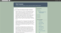 Desktop Screenshot of hacelapausa.blogspot.com