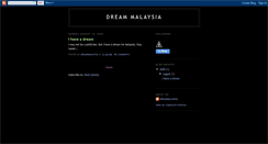 Desktop Screenshot of dreammalaysia.blogspot.com