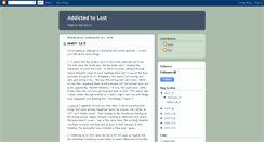 Desktop Screenshot of addictedtolost.blogspot.com